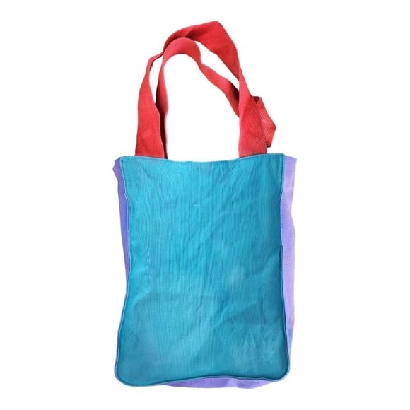 Vintage Laurel Burch Small Canvas Tote Mythical Cats - Picture 5 of 8